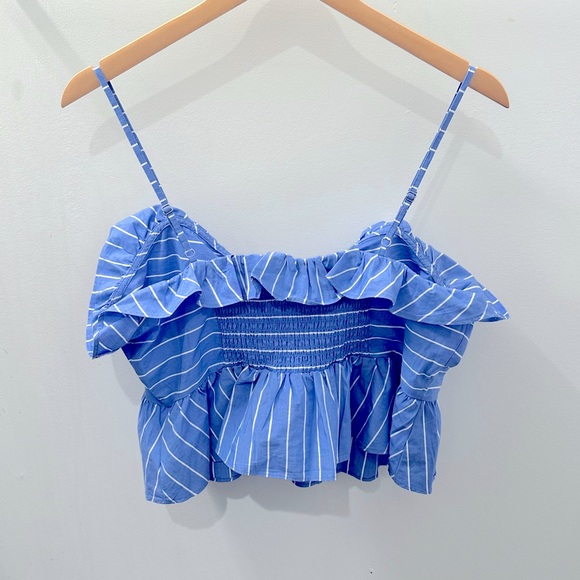 Worn once! Ruffled tank - Picture 2 of 3